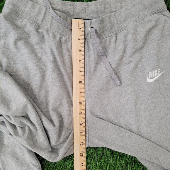 NIKE Swoosh Pants S/M Heathered-Gray Sweatpants - Picture 13 of 16